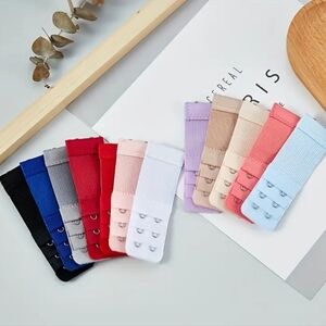 12pcs 2-Hook Bra Strap Extenders Comfortable Strong Durable